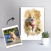 Tierporträt im Wasserfarben Stil